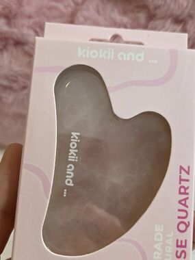 Kiokii and ... Rose Quartz Gua Sha Facial Tool